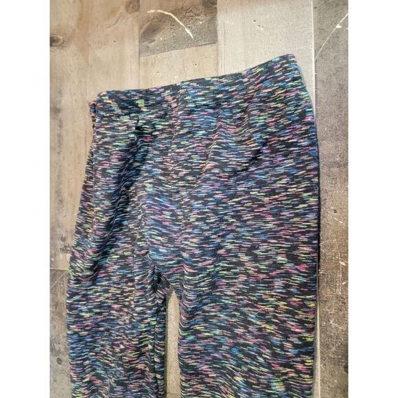 Youth Place leggings green pink blue 7/8 pants - Picture 3 of 5